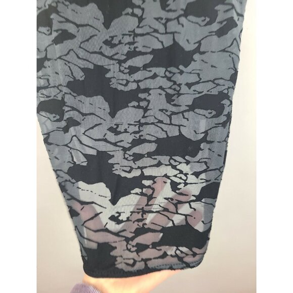 Tangerine Womens Exercise Tank Top Large Black Gray High Low Layered Active - Picture 6 of 9